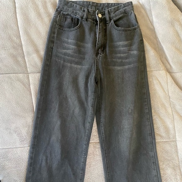 Black wide leg jeans - Picture 4 of 4